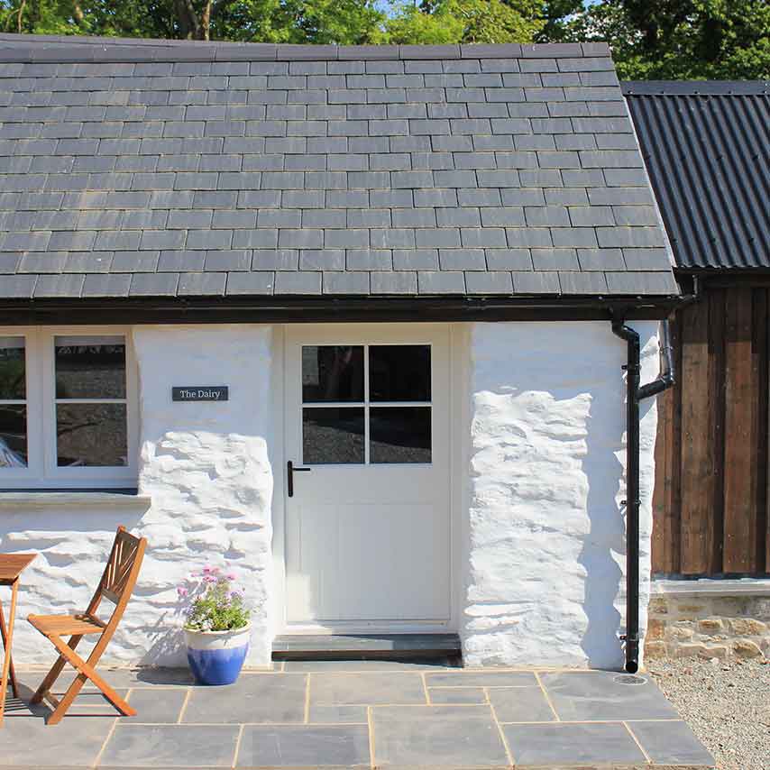 The Dairy patio and outside area